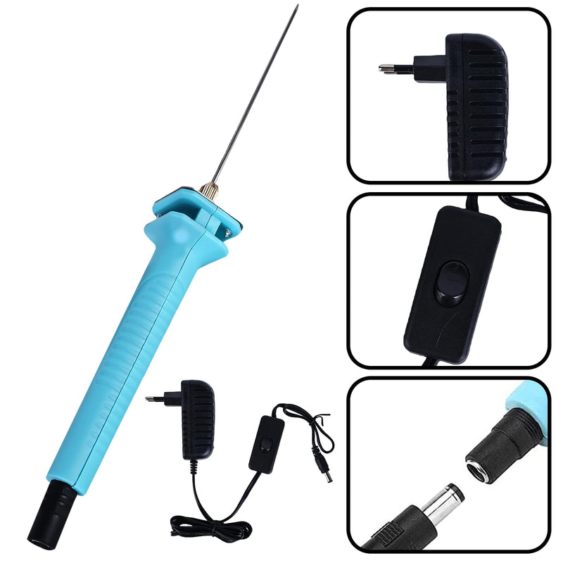Electric Foam Cutter Cutting Pen 10 cm 100-240V 30W Electric Cutting Pen Suitable for Cutting Edges, Heat Cutting Engraving Pen EU Plug Engraving Tool Art DIY