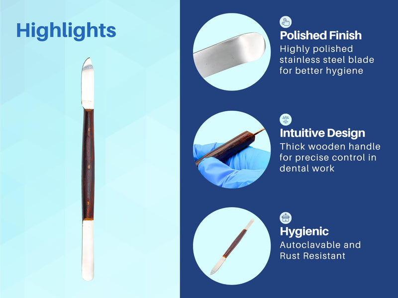 [Australia - AusPower] - Dental wax knife 7 Inches Set of 3 Fahen stock carver For modeling pottery sculpting Plaster carving Artman Instruments 
