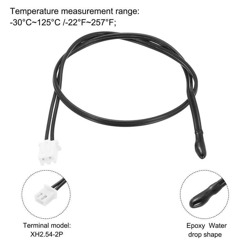 [Australia - AusPower] - uxcell 3 Pcs 10K NTC Thermal Sensor Probe,Epoxy Sensitive Temperature Sensor Probe 11.8 Inch Digital Thermometer Extension Cable Temp Sensor for Electrical Appliances 