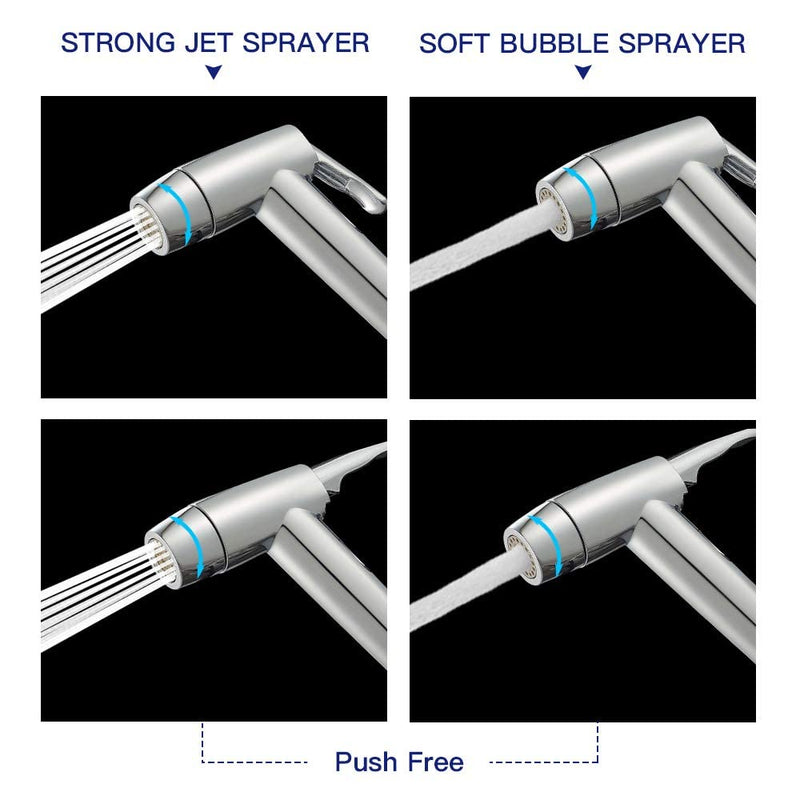 Kitchen Sink Sprayer, Houtingmaan Side Sprayer, Sprayer Head Replacement,Sink Spray head,17 ADAPTERS,Sink Sprayer Chrome Dual Function Mode