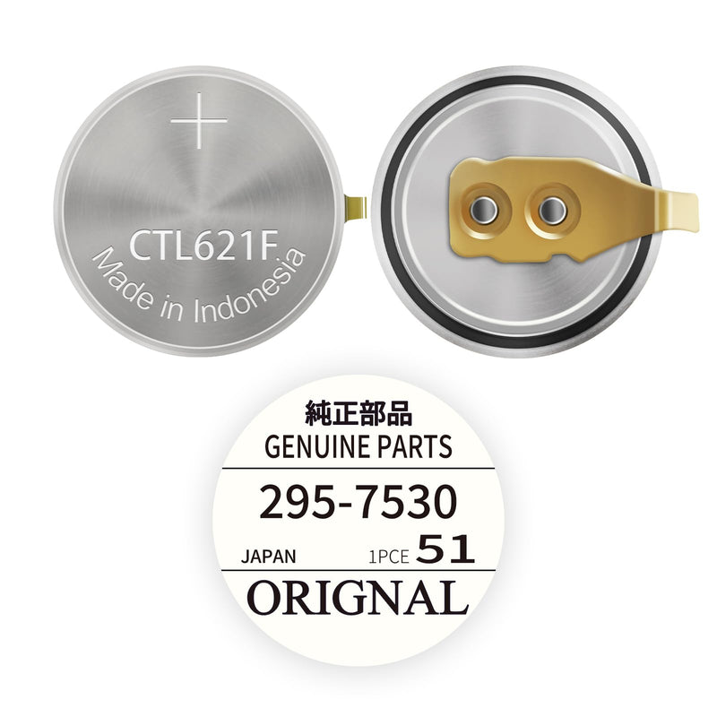 [Australia - AusPower] - 295-7530 Battery Replacement for Citizen Eco-Drive Watches Capacitor, CTL621F Sealed Capacitor Rechargeable Battery Compatible with 295-753/295-7530 H010 H018 H030 