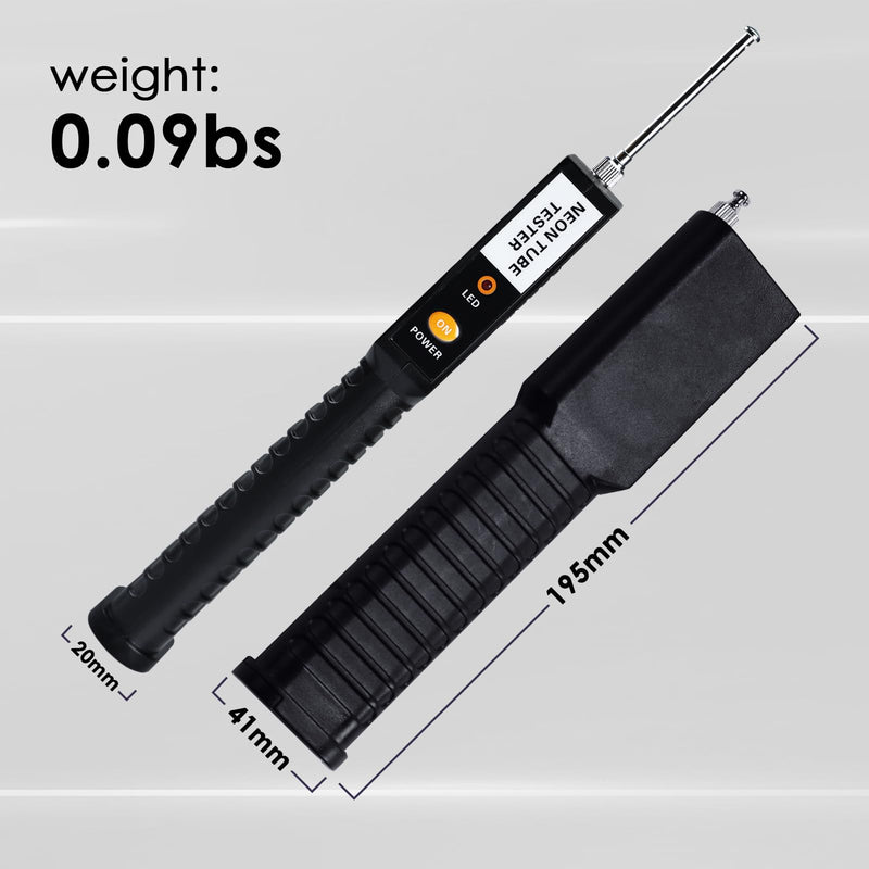 [Australia - AusPower] - Neon Tester, Portable Handheld Tube Tester（Always on）, Colour Discriminator Light Tube Detector for Neon Tube Light Lamp Light Tube(No Battery Included) 
