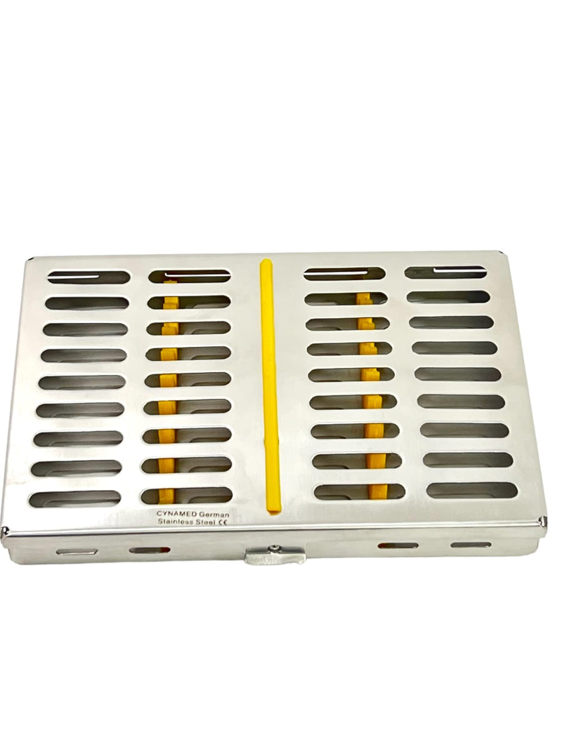 [Australia - AusPower] - Cynamed PREMIUM GERMAN DENTAL AUTOCLAVE STERILIZATION CASSETTES BOX RACK for 10 INSTRUMENTS BRANDED 