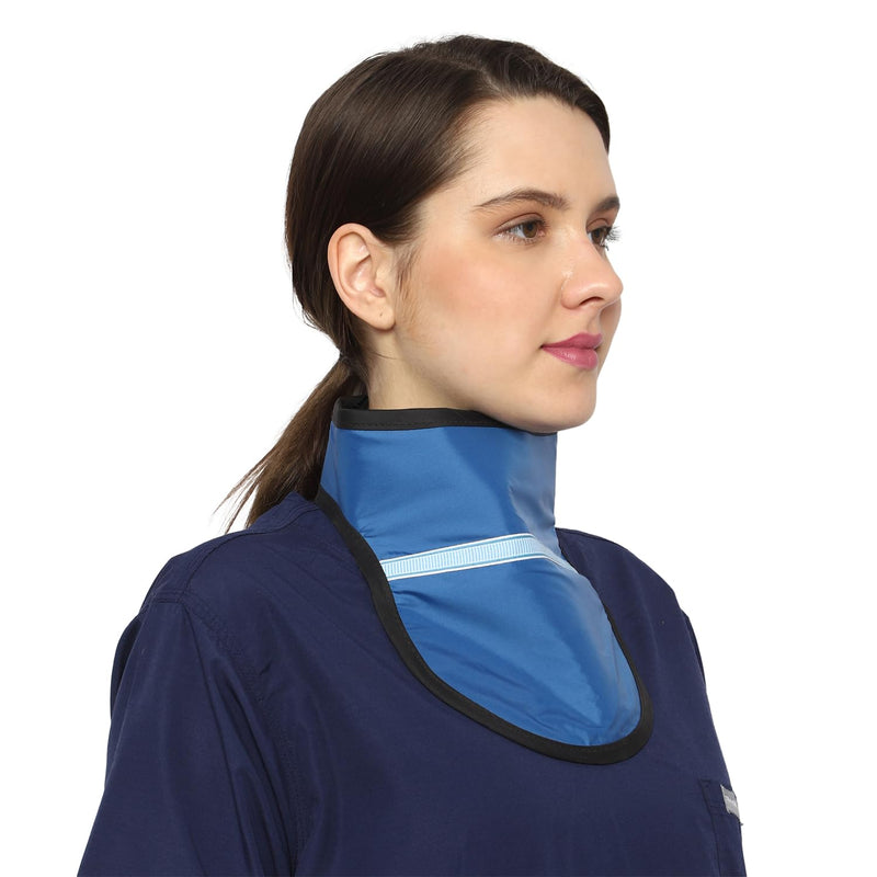 [Australia - AusPower] - HealthGoodsIn - Thyroid Shield (Thyroid Collar) – 0.5mm Lead (pb) Equivalency Protection for Working with X-Ray Machine - Blue 