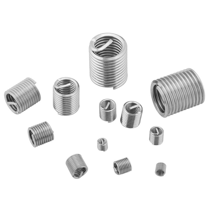 [Australia - AusPower] - Wire Insert Thread, 60Pcs Stainless Steel Wire Thread Inserts Helicoil Thread Repair Sleeve Assortment Kit M3 M4 M5 M6 M8 M10 for Automotive Repairs 