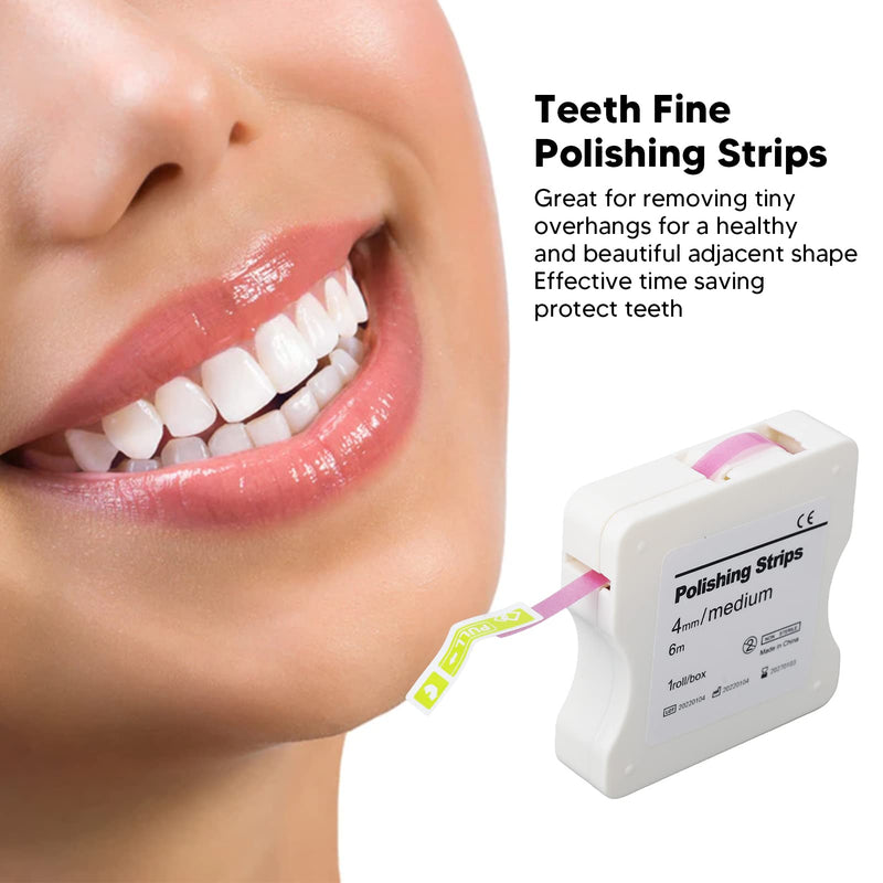 Dental Polishing Strip, Dental Sanding Strips Teeth Finishing Polishing Strips Teeth Abrasive Strip Finishing Polishing Strip for Composite Resins and Glass Ionomers ()