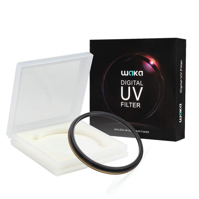 [Australia - AusPower] - waka 49mm MC UV Filter - Ultra Slim 16 Layers Multi Coated Ultraviolet Protection Lens Filter for Canon Nikon Sony DSLR Camera Lens 