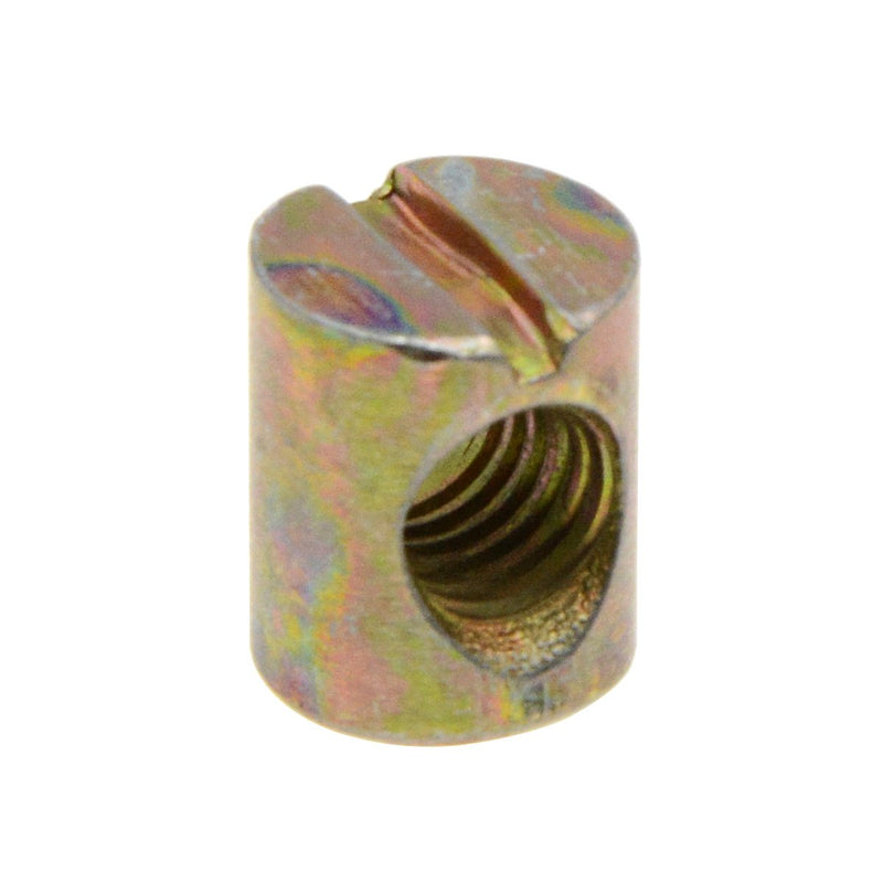 [Australia - AusPower] - YXQ 25Pcs M6 Barrel Nuts Cross Dowels Slotted Nuts for Furniture Beds Crib Chairs 