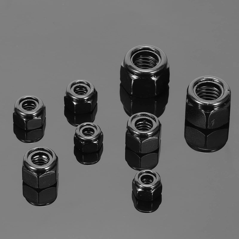 1/2-13 Nylon Insert Hex Lock Nuts 50Pcs 304 Stainless Steel Locknuts, Hex Drive, Bright Finish, Black Oxide by SG TZH 50 1/2-13