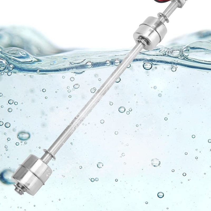 [Australia - AusPower] - Stainless Steel Switch Water Level Sensor Double Ball Water Level Controller Sensor Switch for Pool(250mm / 9.84in) 250mm / 9.84in 