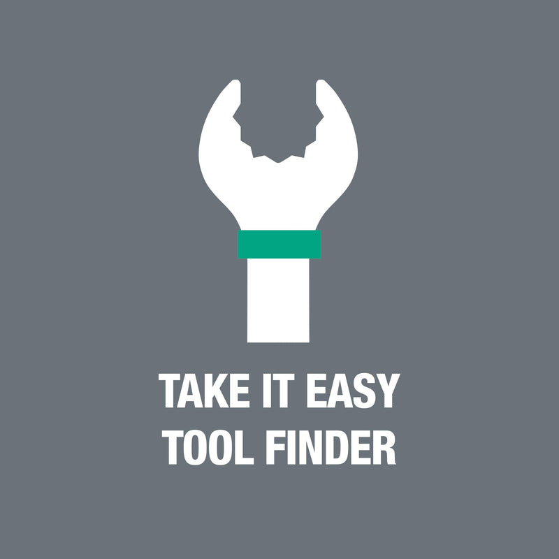 Wera - 05020314001 - Double open-ended wrench set, 6005 Joker 4 Set 1 Double open-ended wrench set, 4 pieces 4 pièces