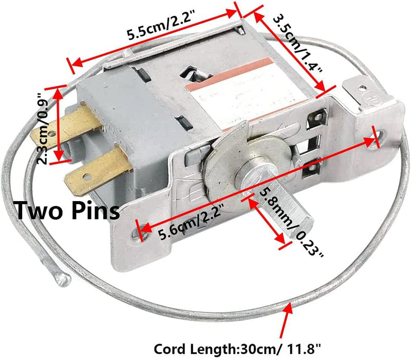 [Australia - AusPower] - AC 220V WPF22A 2 Pin Terminals Refrigerator Thermostat Freezer Temperature Controller 