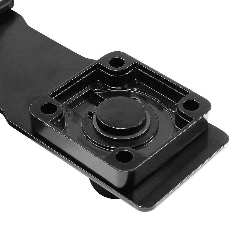 [Australia - AusPower] - 1 Pc 4 Inch Keyed Hasp Locks, Twist Knob Keyed Locking Hasp with Screws, Safety Lock for Small Doors, Cabinets (Black) 4inch Black 