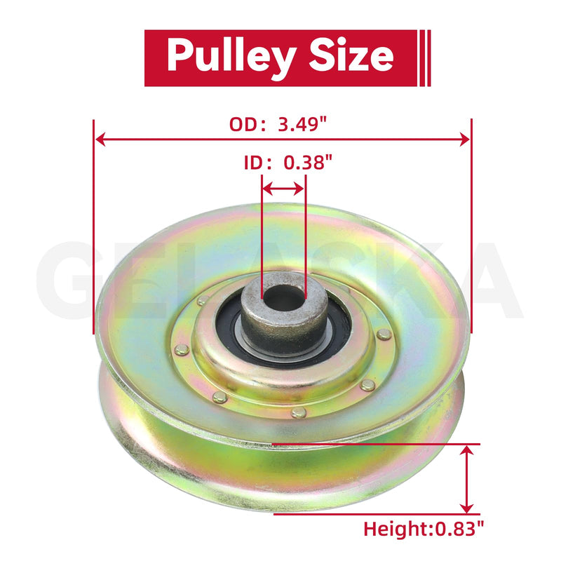 [Australia - AusPower] - GELASKA 139245 Idler Pulley Replaces 532139245 Pulley Idler Craftsman 127783, 532127783, Craftsman Idler Pulley 139245, 123766X, 532106298 for Husqvarna GT160, GT190, GT200, GT2500 Mowers 1 Pack 