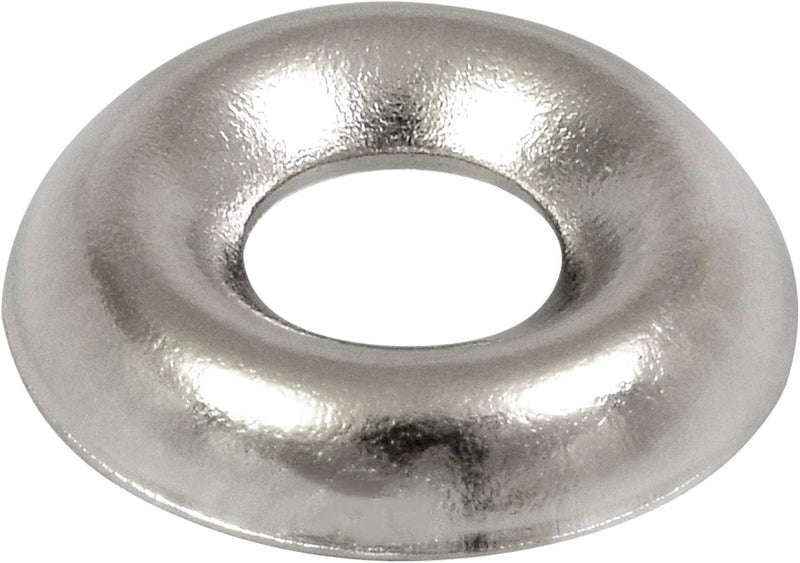 [Australia - AusPower] - Hillman Group 310170#8 (100-Pack) Nickel-Plated Countersunk Finish Washers, Silver, 100 Pieces #8 