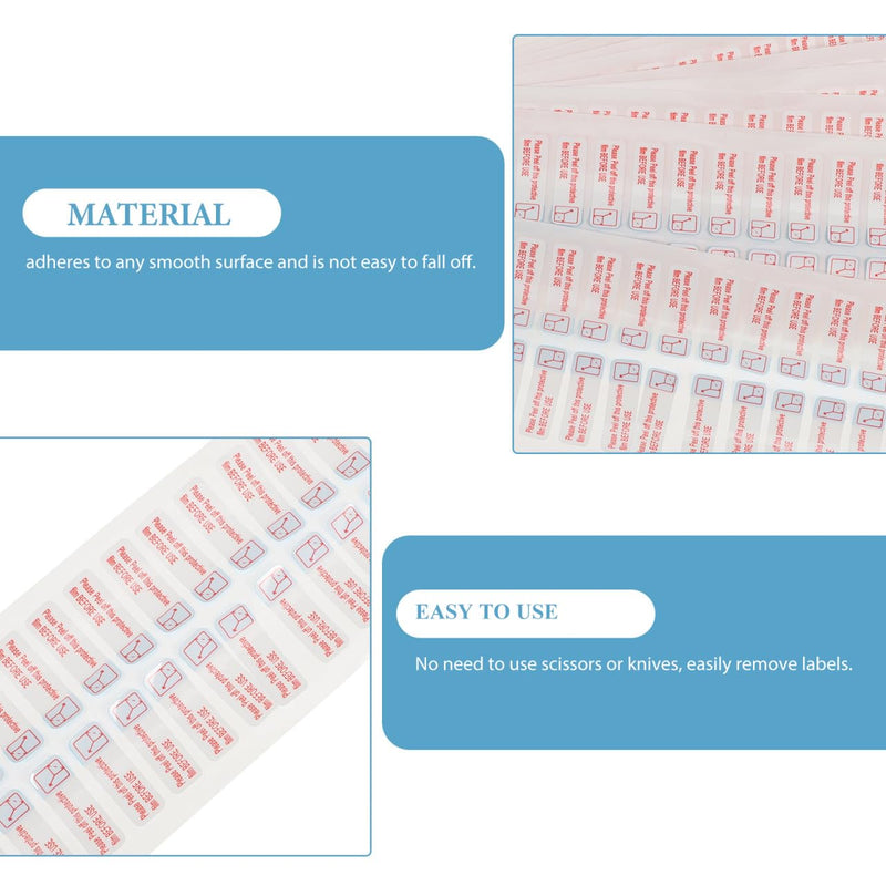 Self-Adhesive Reminder Sticker for Protective Film Removal Peel Off Film Packaging Label Water and Oil Resistant Synthetic Material 1.18X0.39 Inch 3000 Pack