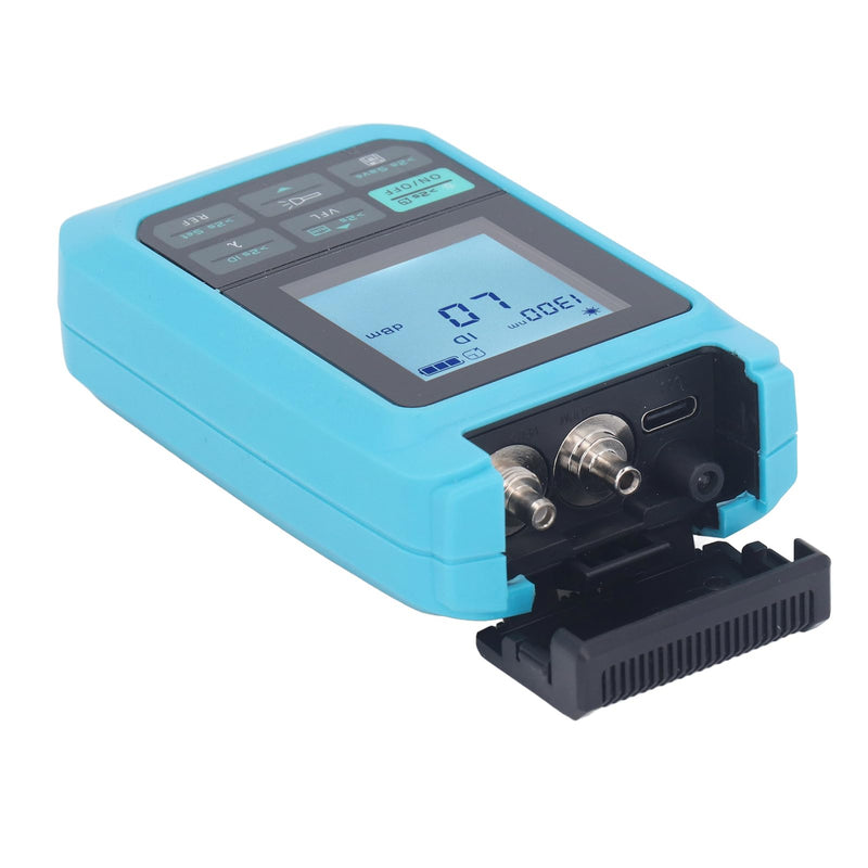 [Australia - AusPower] - Rechargeable Optical Fiber Power Meter -70 ~ +3dBm, 4 in 1 Universal Interface, Flashlight Function, Automatic Power Off, Wavelength Memory, Supports RJ45 Testing for Fiber Optic 