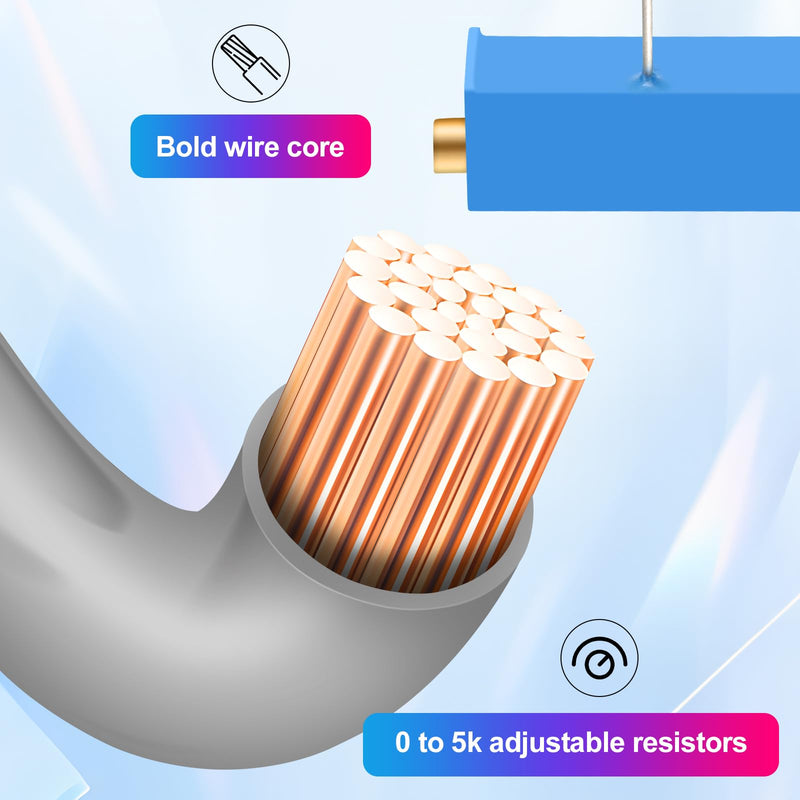 [Australia - AusPower] - IBVR 5K Variable Resistor Kit – 6 Pack, Durable & Adjustable, Ideal for Multiplexed Doorlock and Security Systems, Universal Compatibility for Custom Electrical Applications 