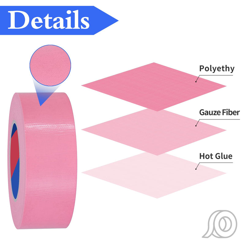 Pink Heavy Duty Duct Tape, 2 Inch x 55 Yards, Industrial Grade Waterproof & UV Resistant, Strong Adhesive for Indoor Outdoor Repairs, Crafts, Home Improvement, Moving Packing and DIY Projects 2Inch x 55 Yards Pink 1