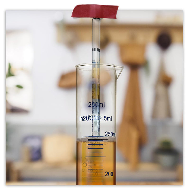 [Australia - AusPower] - Fermentaholics Triple Scale Hydrometer Test Kit | Hydrometer Test Jar Kit | Make Wine, Beer, Mead, Cider, and More | Measure ABV, Brix, and Specific Gravity (Hydrometer Test Kit - Plastic Test Jar) 