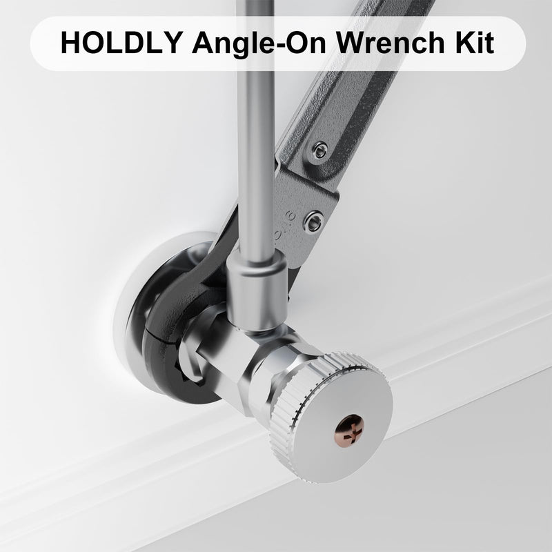 [Australia - AusPower] - Plumbing Tools Angle Stop Wrench Kit, Angle-on Wrench Professional Plumber Wrench Tools for Installing New Compression Angle Stop and Removing the Compression Ring 