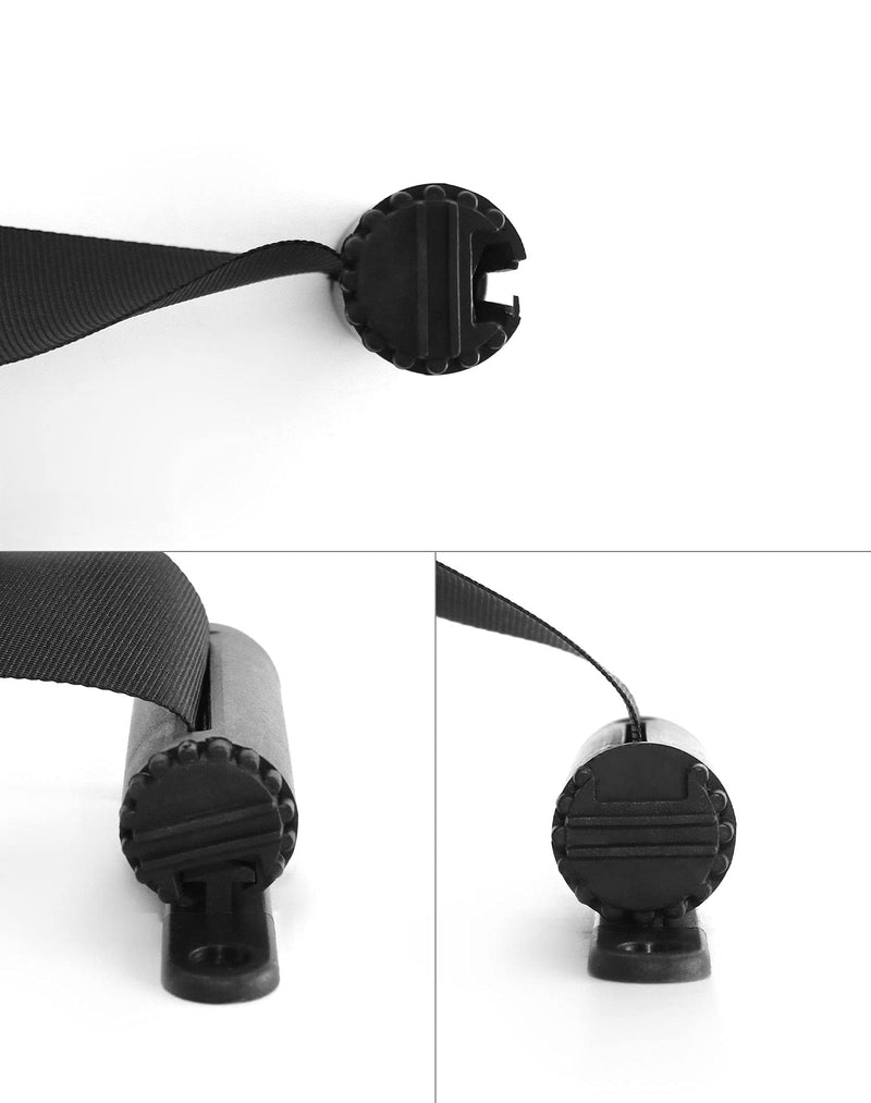 [Australia - AusPower] - QWORK Wall Mounted Retractable Belt Barrier, Crowd Control Wall Barrier with 10' Belt for Retail Stores, Airports, Banks, School 10' Black 