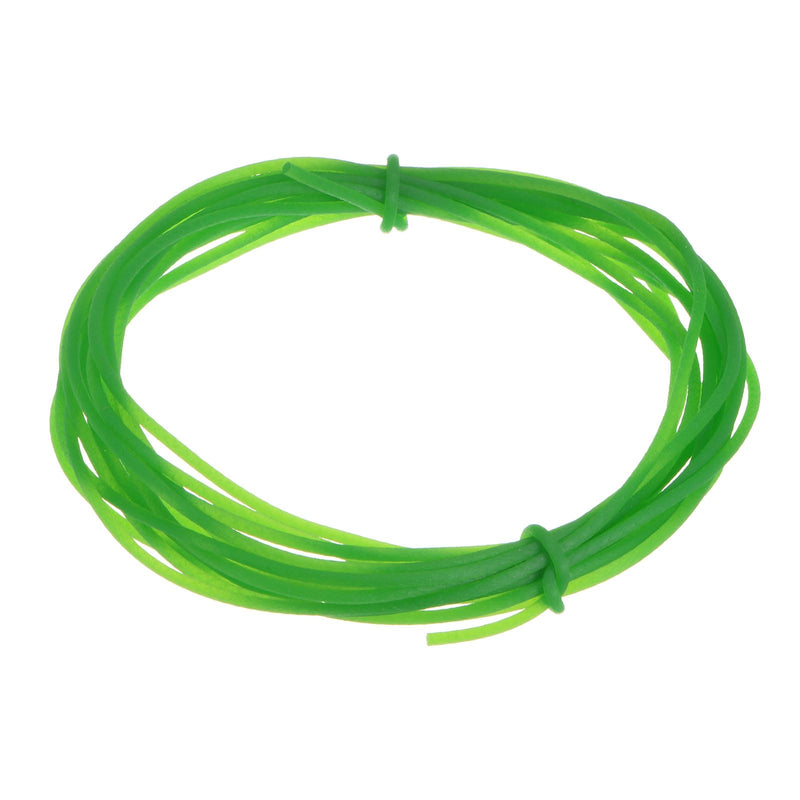 [Australia - AusPower] - Polyurethane Round Belts 2mm Dia 16.4ft(5 Meters) Length Rough Surface PU Urethane Belt for Drive Transmission, Green 2mmx5 Meters 
