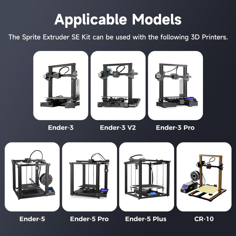 [Australia - AusPower] - Official Creality Ender 3 Sprite Direct Drive, 3D Printers Extruder Upgrades Kit with Dual Gear, High Torque for Creality Ender 3/Ender 3 v2/Ender 3 pro/Ender 5/Ender 5 Pro/Ender 5 Plus/Cr-10 Sprite Extruder SE 