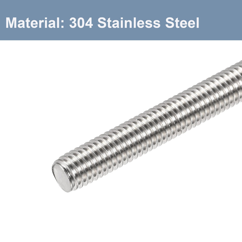 [Australia - AusPower] - M6 x 80mm Fully Threaded Rod & Studs, 304 Stainless Steel Right Hand Threads Rods, M6-1 Thread Pitch for Anchor Bolts, Clamps, Hangers and U-Bolts 10pcs M6x80mm 