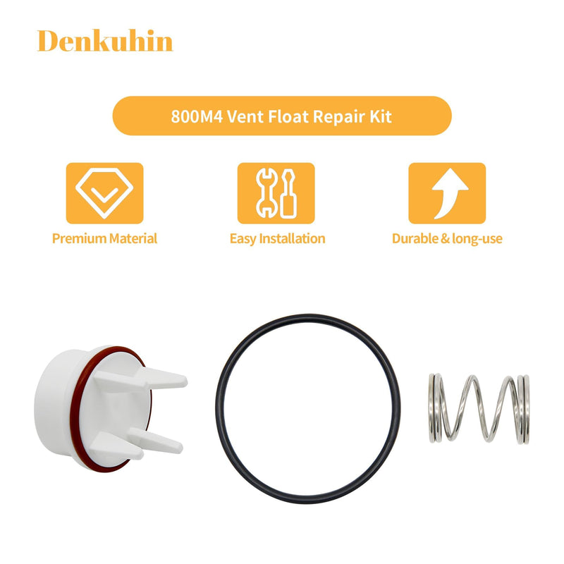 800M4 Vent Float Repair Kit Compatible with Watts 1 inch 800QT Backflow Valve, Fit for 1" Pressure Vacuum Breaker, Repalce 0887715 887715 RK 800M4-FR-V1 (2/Pack)