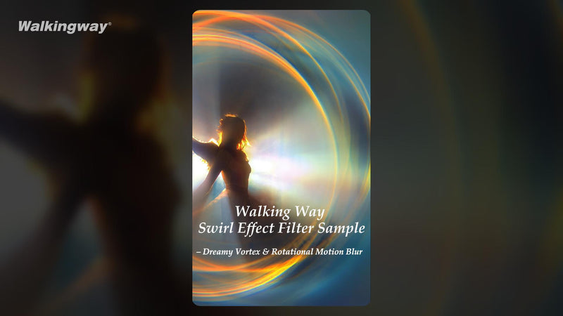 Walking Way Vortex Lens Filter 72mm Creates Circular Halo Effect
