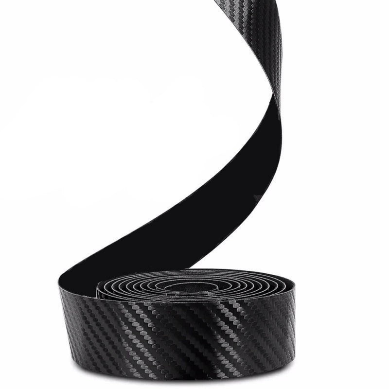Bike Handlebar Tapes with Carbon Fiber Pattern Soft PU+EVA Material 220CM Lightweight Shock Absorption Wear Resistant Wrap Tape for Road Mountain Bicycle (White) White