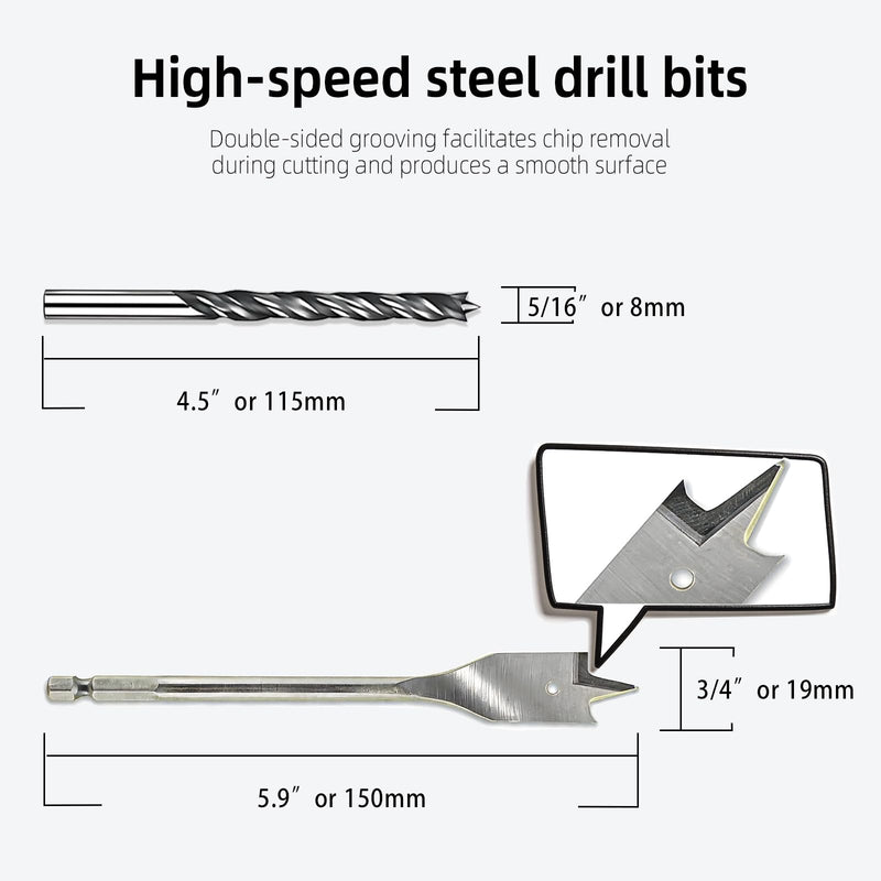 Starlink Cable Routing Kit for Cable Wall Pass Through with Cable Grommet kit, 3/4" and 5/16" Drill Bit, Wire Clips and Ties for Starlink Gen 2/3 Dish & Mini Ethernet or Network Cable and Wire Setup