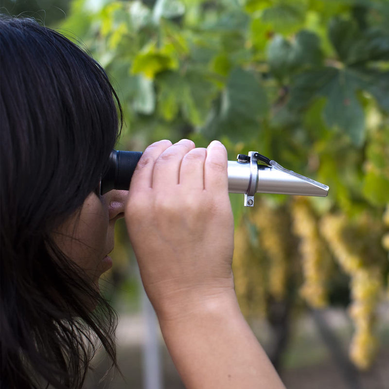 [Australia - AusPower] - Optical Hydrometer, LEERCHUANG Alcohol Refractometer (0-80% v/v) for Distilled Spirits, Alcohol Content Measurement Meter in Alcohol Liquor Products - Not Suitable for Beer or Wine Spirits Measurement 