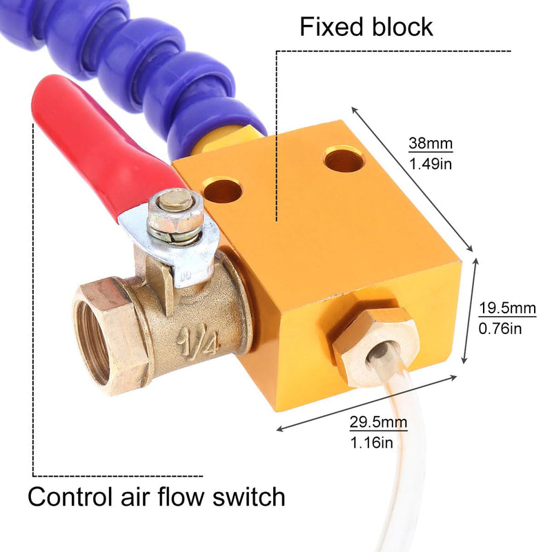[Australia - AusPower] - 2PC Mist Coolant Mist Lubrication System Unit, Metal Cutting Engraving Cooling Sprayer Machine with Air Pipe for CNC Lathe Milling Drill Machine 2 