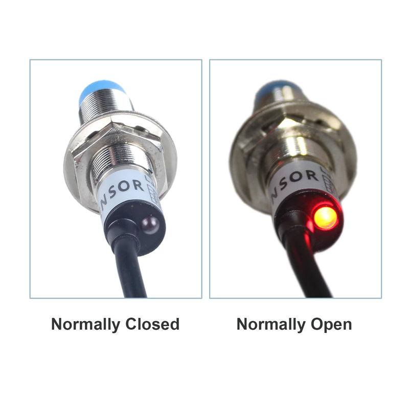 [Australia - AusPower] - 2Pcs M12 Proximity Switch Inductive Proximity Sensor Detection Switch Approach Sensor Switch PNP NO DC 6V-36V 4mm Detecting Distance JJ12A3-4-Z/BY PNP-NO 2Pcs 