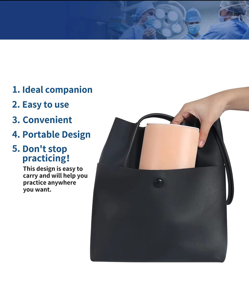 [Australia - AusPower] - Training Suture Pad Skin Model Practice with Curved Base, Anti-Slip Durable Silicone, 3 Layers, Reusable for Students Nurses Practicing 