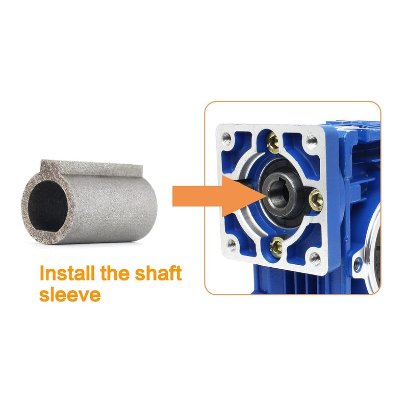 [Australia - AusPower] - 6.35MM to11MM Stepper Motor Shaft Sleeve Bore Adapter Turbine Reducer Shaft Sleeve for RV030 Worm Gear Speed Reduce 6.35MM 
