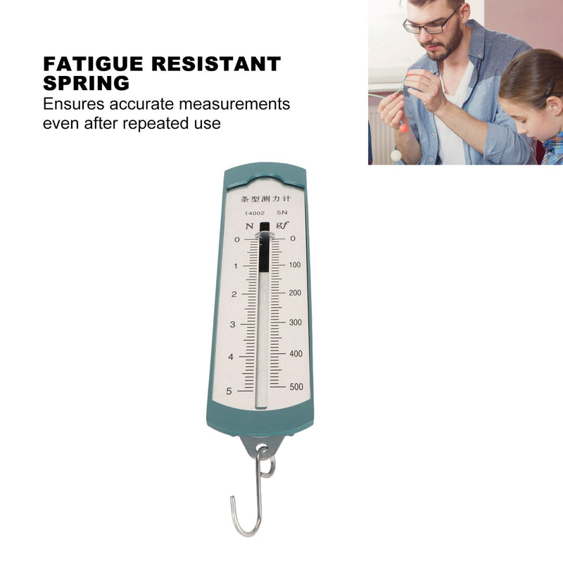 [Australia - AusPower] - HAOHIZE Spring Force Meter, Pack of 4 Spring Force Gauge 5N Precise Portable Bar Force Meter for Physical-Mechanical Experiments 