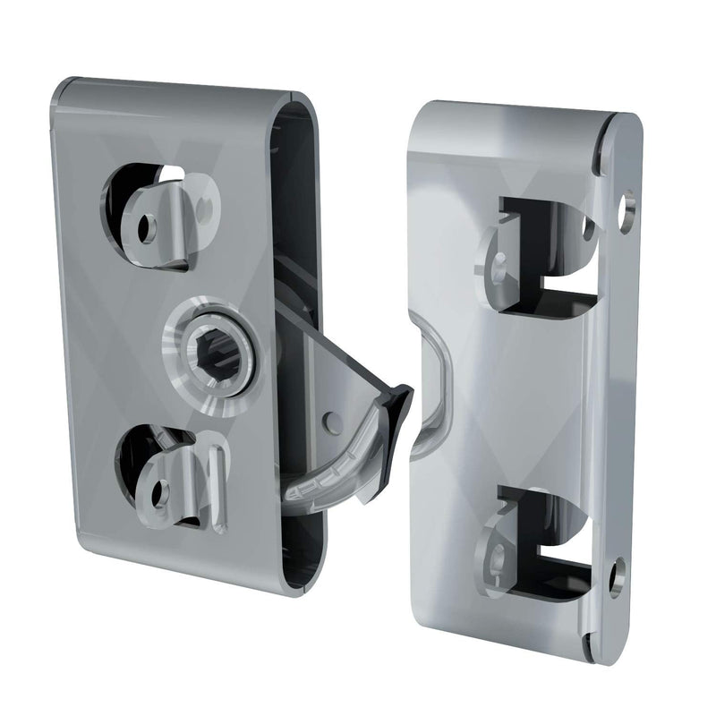 [Australia - AusPower] - Southco Heavy Duty Roto Lock Kit - Concealed Panel Fastening Draw Latch Coffin Lock Shallow Tab - R2-0257-02 & R2-0259-02 R2 - Shallow Tab 