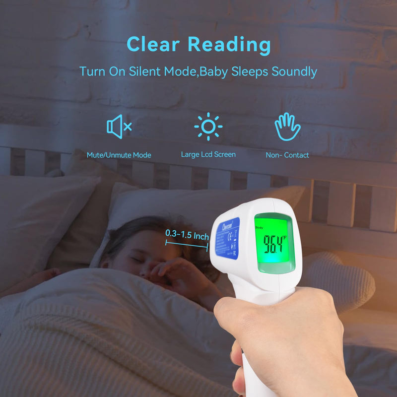 [Australia - AusPower] - [Value Bundle] Berrcom Digital Thermometer DT101 & Berrcom Forehead Thermometer for Adults and Kids JXB-178 