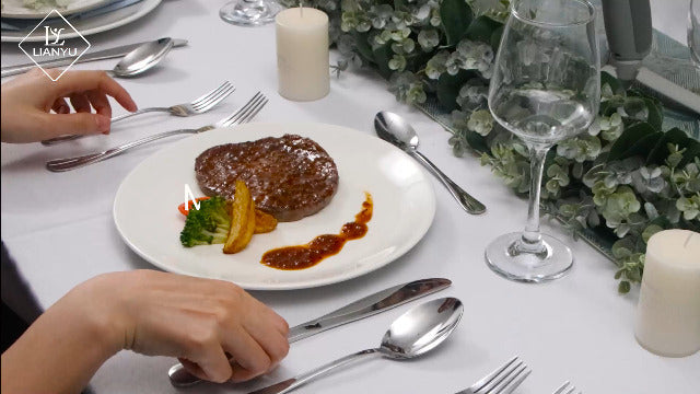 LIANYU Dinner Forks Set of 12, 8 Inches Large Stainless Steel Silver Forks