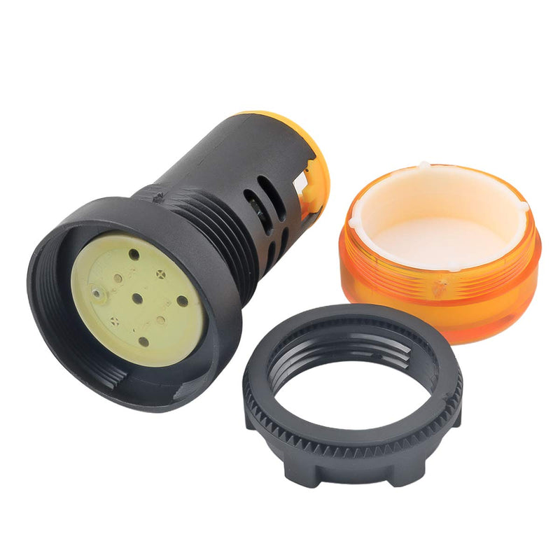[Australia - AusPower] - 10Pcs Indicator Light AC/DC 24V, 22mm Panel Mount, for Electrical Control Panel, HVAC, DIY Projects Multicolor 