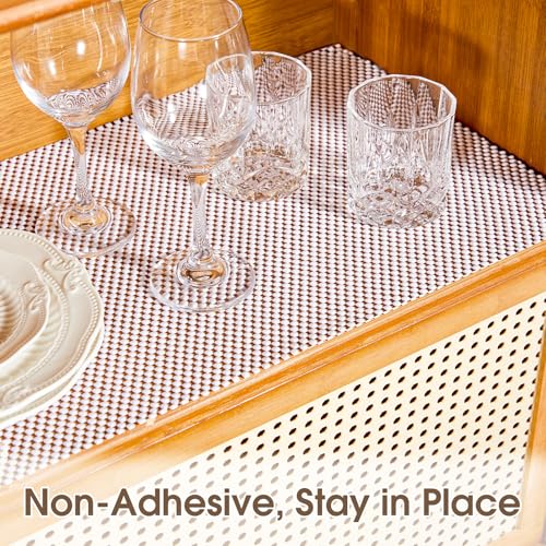 Shelf Liner for Kitchen Cabinets and Drawers, White, 18" x 120" 18"W x 120"L