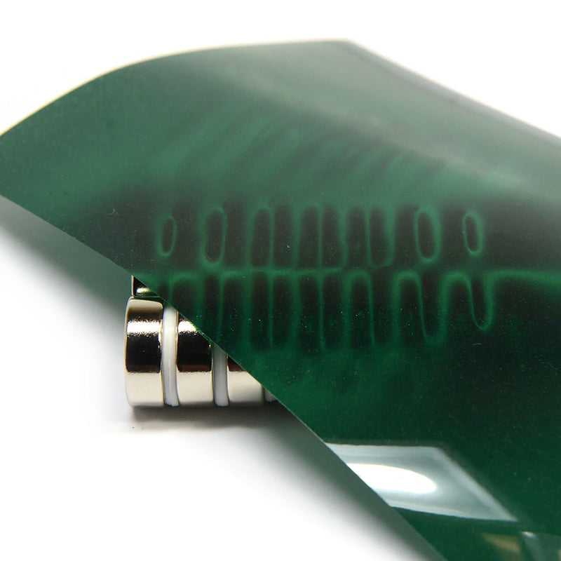 [Australia - AusPower] - Green Magnetic Viewing Film 4x6 | Cool Magnets Science Kit | Magnetic Field Detector & Visual Aid for Physics Education | Ideal for Research & Magnetism Demonstrations 4 x 6" Green Film 