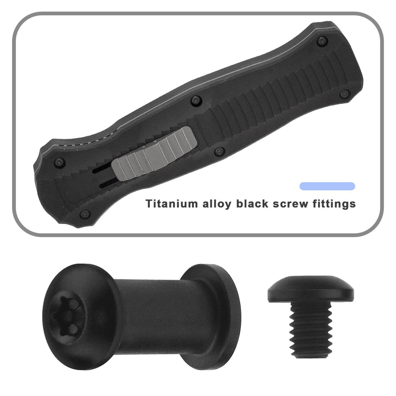 [Australia - AusPower] - Titanium Screw Pivot Dress Kit Compatible with Benchmade 535 Bugout Titanium Spindle & T6 Shank Screws Replacement Parts 