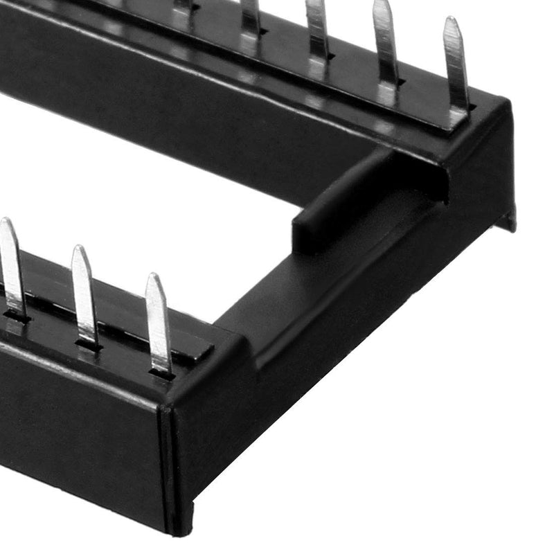 [Australia - AusPower] - uxcell 6pcs DIP IC Chip Socket Adaptor Solder Type 2.54mm Pitch Dual Row 32 Flat Pin 15.2mm Row Pitch 