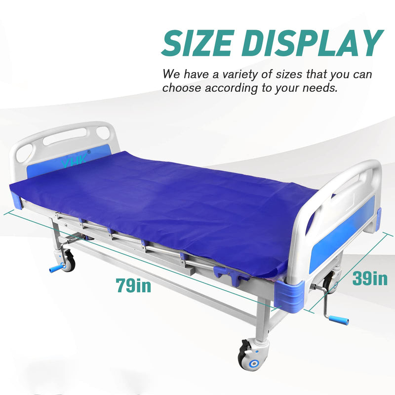 [Australia - AusPower] - Tubular Slide Sheet for Patient Transfer, Sliding Draw Sheets to Assist Moving Elderly,Slides for Cars, Hospital Bed, Home Care(Blue, 39"x79"(100x200cm) 