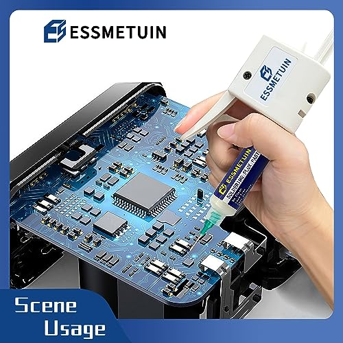 Essmetuin solder flux glue dispenser for 10cc syringe, single adhesive dispenser accessory without flux