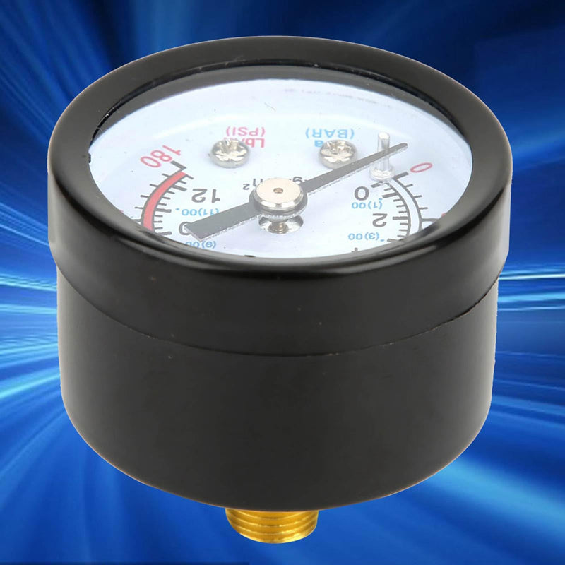 Air Compressor Pressure Gauge for Screw Piston Compressor, Pressure Gauge with 42 mm Diameter, Pressure Gauge for Air Compressors, Iron Shell Instrument